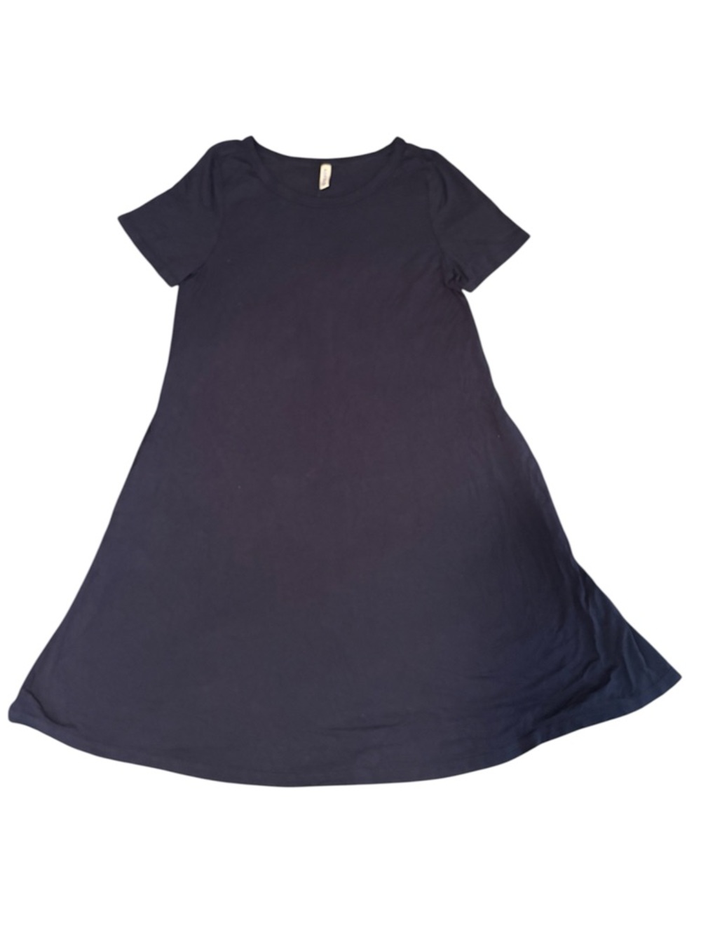 Korsis Classic Short-Sleeve Mini Dress in Navy